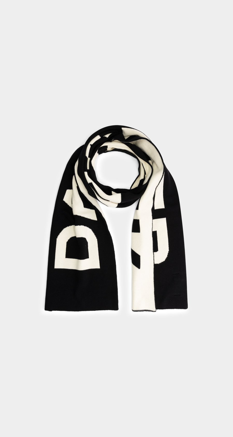 Daily Paper Black White Swan Elogo Scarf