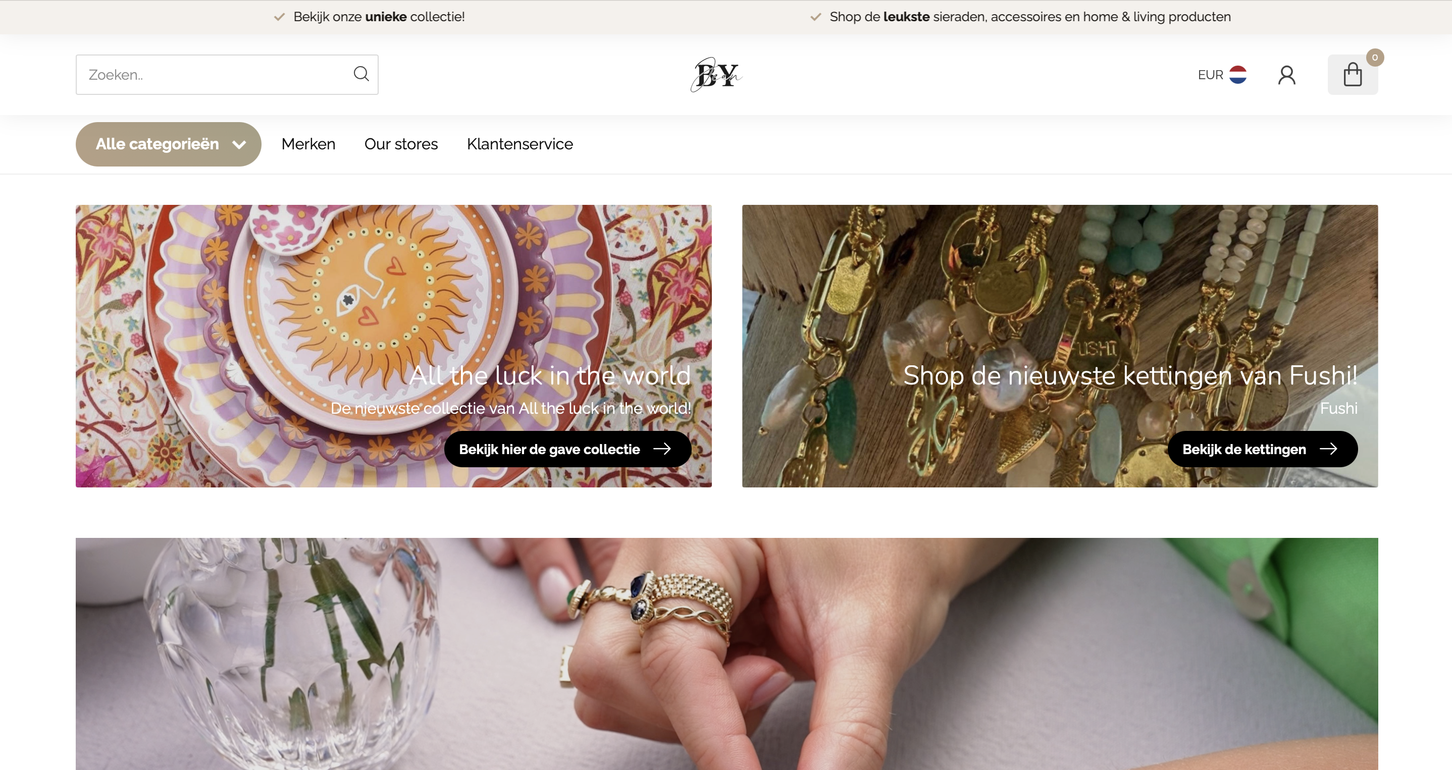 Byjean, sieraden, webshop